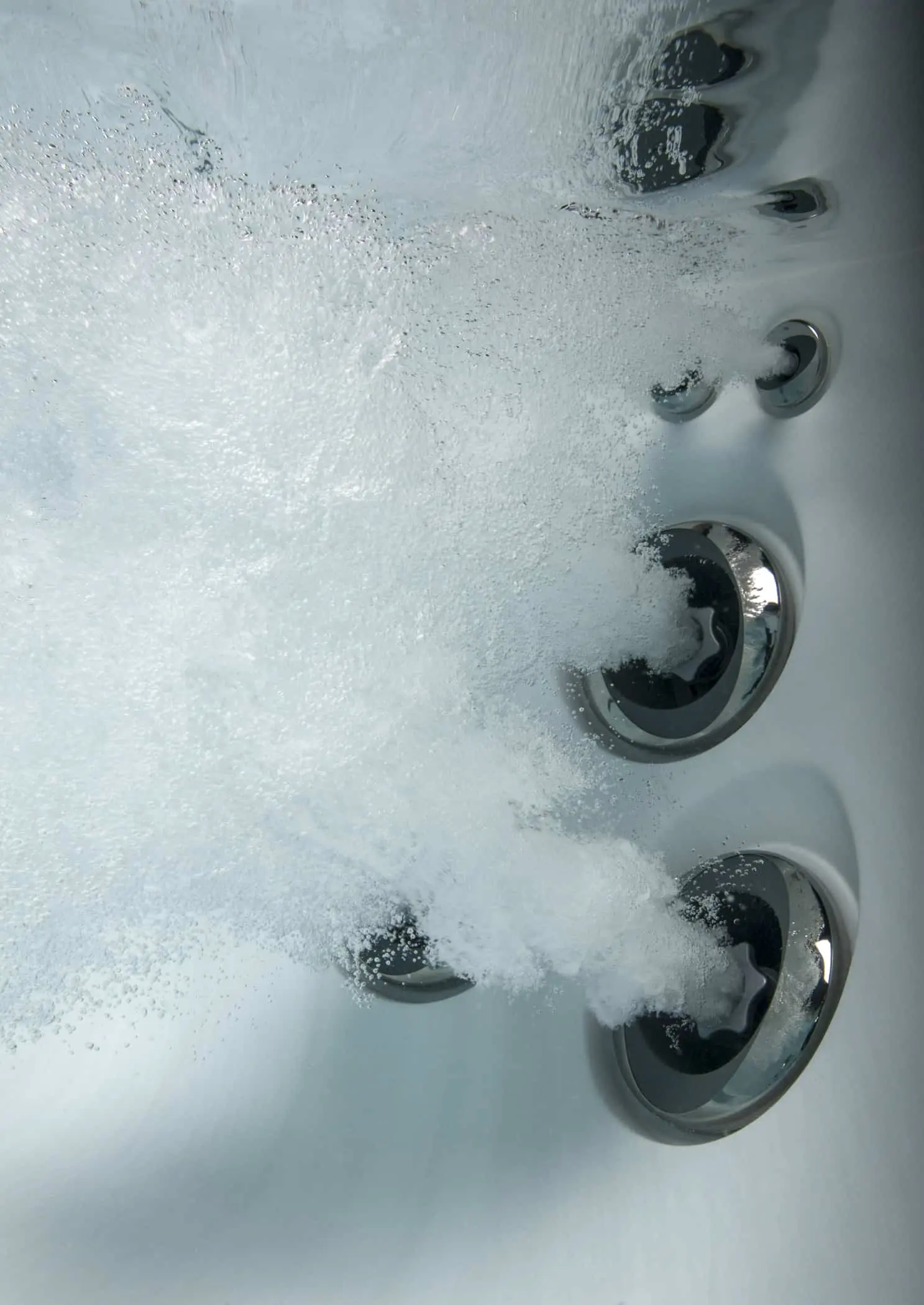 jets with air bubbles on jacuzzi spa